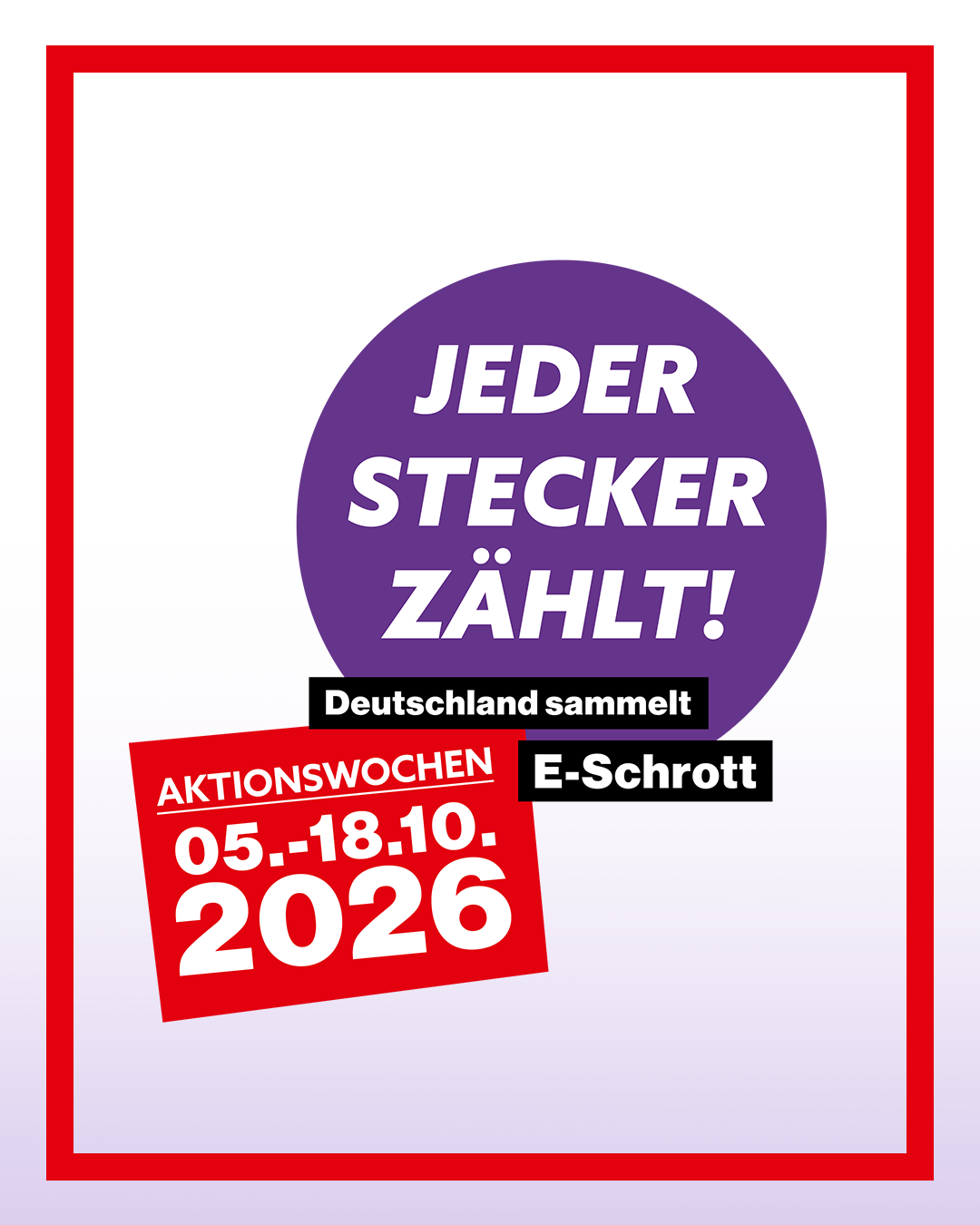 Jeder Stecker zählt! Deutschland sammelt E-Schrott
